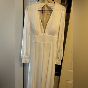 HALARA Classic White Dress